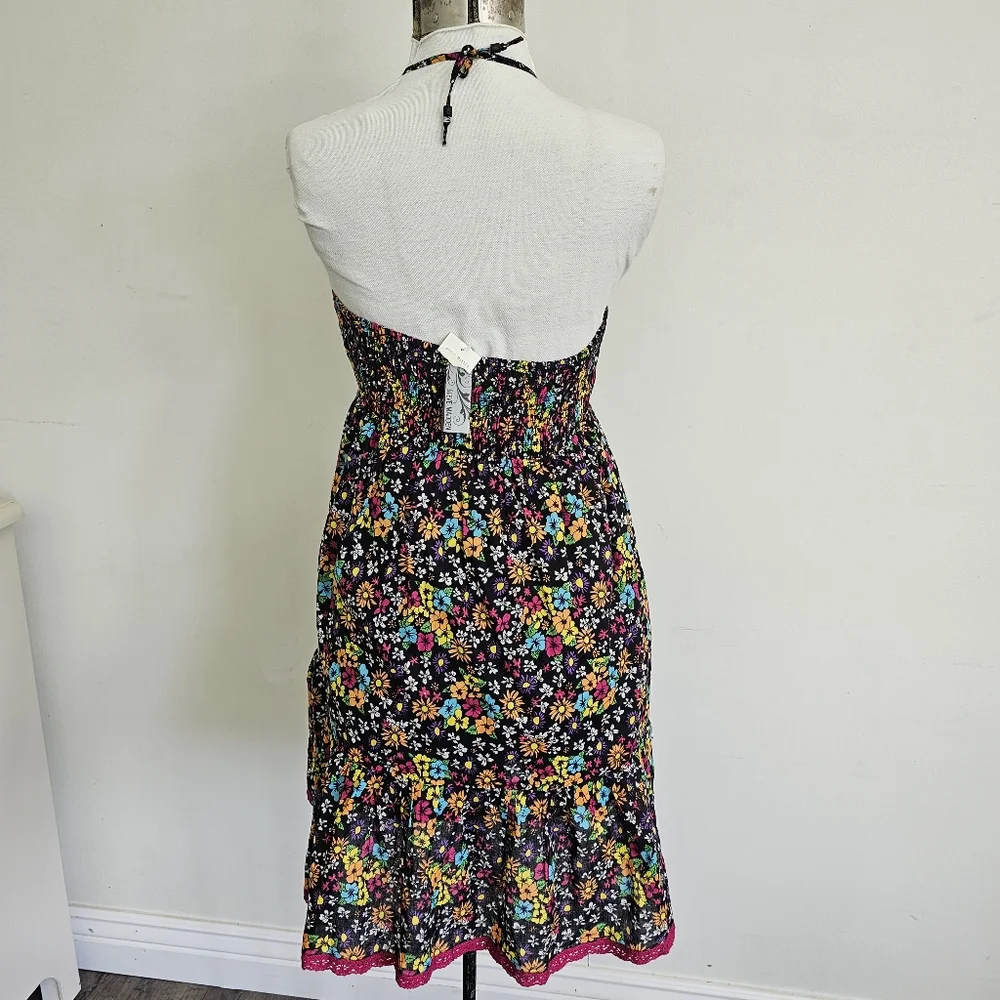 Steve Madden floral black dress size M - Picture 5 of 6